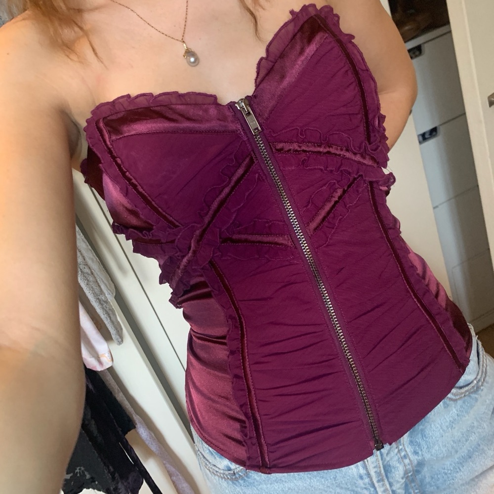 Bebe strapless top